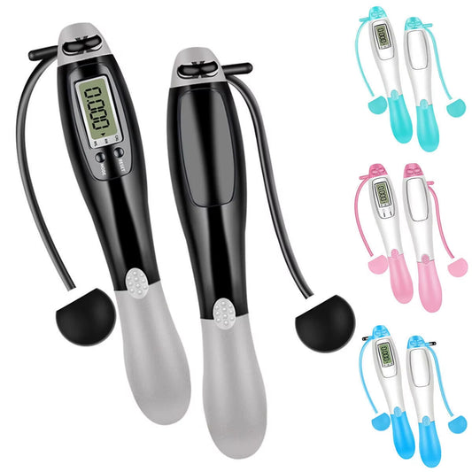 Cordless Skipping Rope Jump Ropes Smart Screen with Weighted for Sports Fiess~