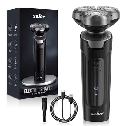 Electric Razor for Men Rechargeable Electric Shavers Rotary Portable Travel Razor Idea Gift Beard Trimmer