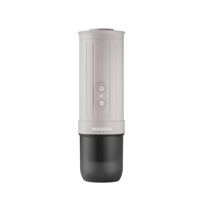MUUWOW Nano Portable Espresso Maker (Free Grinder) 15Bar Professional High-Pressure Extraction，2-In-1 Brewing Capsules & Ground Coffee，Self-Heating with USB-C 7500Mah Battery,Home & Outdoor