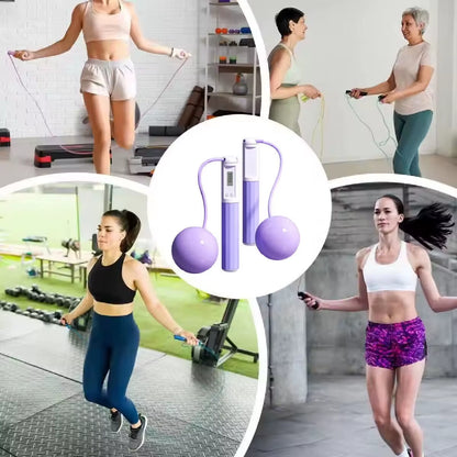 Intelligent Counting No-Rope Jump Rope Big Ball Professional Sports Fitness Adult Student Dual-Use Silicone Handle Equipment