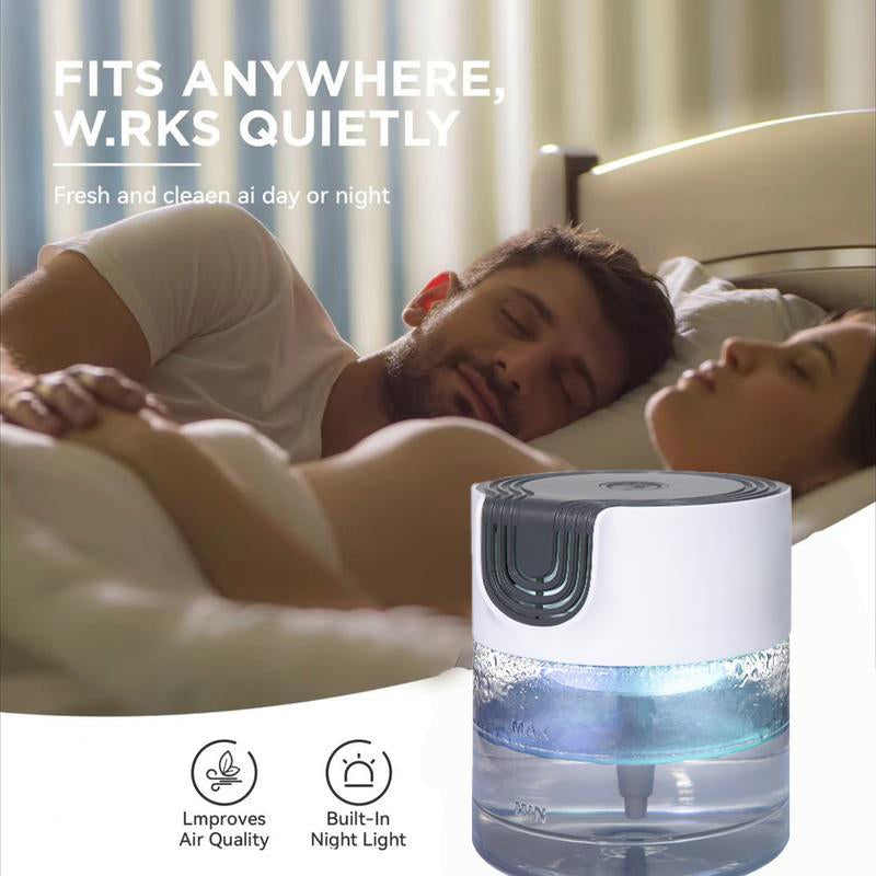 The New Light-Emitting Household Humidifier for Bedrooms and Living Rooms Has a Large Capacity for Adding Water. It Is Easy and Convenient to Operate, with a High-End and Beautiful Appearance Design, and Can Relieve Dryness